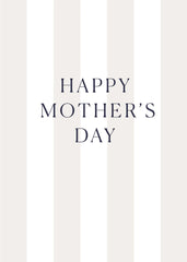 Mother's Day Stripes Greeting Card