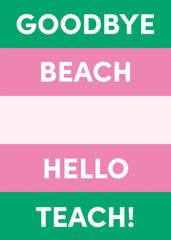 Hello Teach Greeting Card